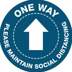 One Way Arrow Floor Vinyl